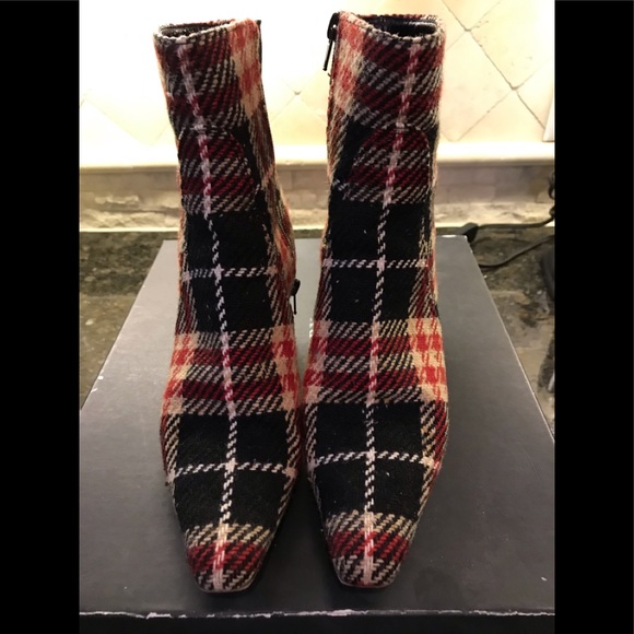 burberry plaid boots
